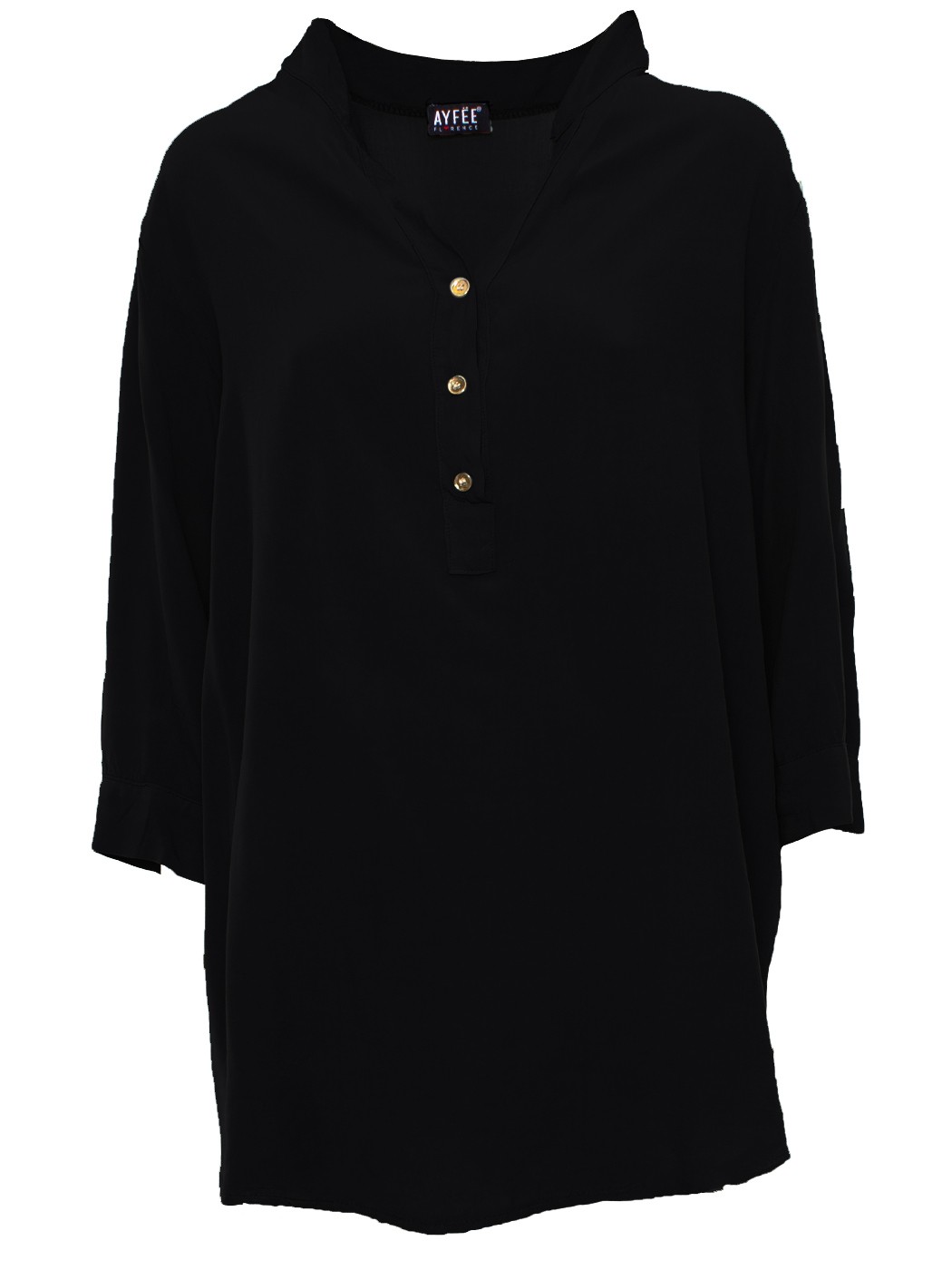 BLUSA MANICHE 3/4, 4 TG., 100% VI, MADE IN ITALY